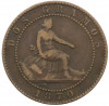 2 сентимо 1870 года Испания