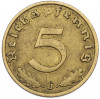 5 рейхспфеннигов 1937 года J Германия