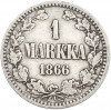 1 марка 1866 года Русская Финляндия