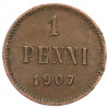1 пенни 1907 года Русская Финляндия