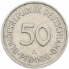 50 пфеннигов 1990 года A Западная Германия (ФРГ)