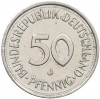50 пфеннигов 1990 года J Западная Германия (ФРГ)