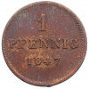 1 пфенниг 1847 года Бавария