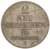 2 новых гроша / 20 пфеннигов 1854 года Саксония