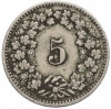 5 раппенов 1898 года Швейцария