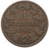 1 крейцер 1862 года Нассау