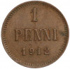 1 пенни 1912 года Русская Финляндия