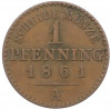 1 пфенниг 1861 года A Пруссия