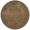 1 пфенниг 1861 года A Пруссия