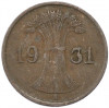 1 рейхспфенниг 1931 года A Германия