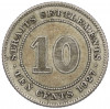10 центов 1927 года Стрейтс Сетлментс