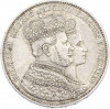 1 талер 1861 года Пруссия «Коронация Вильгельма I и Августы»