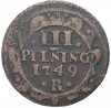 3 пфеннига 1749 года Росток