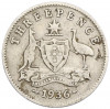 3 пенса 1936 года Австралия