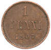 1 пенни 1907 года Русская Финляндия