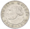 2 рейхсмарки 1933 года A Германия «450 лет со дня рождения Мартина Лютера»