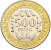 500 франков 2005 года Западно-Африканский валютный союз (Медальное соотношение сторон)