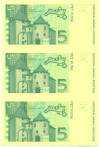 5 куна 1993 (1994) года Хорватия (неразрезанный пробный лист)