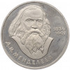1 рубль 1984 года «Дмитрий Иванович Менделеев» (Новодел)