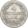 4 скиллинга 1869 года Дания