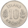 10 крон 1975 года Исландия
