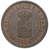 2 сентимо 1905 года Испания