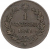 1 чентезимо 1861 года Италия