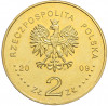 2 злотых 2009 года Польша «180 лет центральному банку Польши»