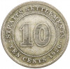 10 центов 1926 года Стрейтс Сетлментс