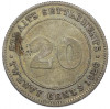 20 центов 1926 года Стрейтс Сетлментс