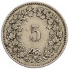 5 раппенов 1883 года Швейцария