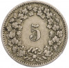 5 раппенов 1884 года Швейцария