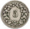 5 раппенов 1888 года Швейцария