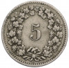 5 раппенов 1895 года Швейцария