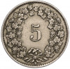 5 раппенов 1921 года Швейцария