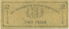2 песо 1942 года Филиппины — провинция Западный Мисами