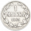 1 марка 1865 года Русская Финляндия