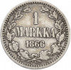 1 марка 1866 года Русская Финляндия
