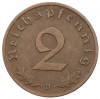 2 рейхспфеннига 1938 года D Германия