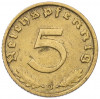 5 рейхспфеннигов 1938 года D Германия