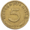 5 рейхспфеннигов 1939 года D Германия