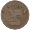1 пфенниг 1851 года Саксония