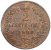 2 чентезимо 1900 года Италия
