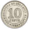 10 центов 1939 года Малайя