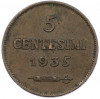 5 чентезимо 1935 года Сан-Марино