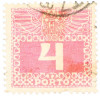 Почтовая марка 4 геллера 1908 года Австрия