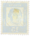 Почтовая марка 15 пфеннигов 1961 года Западная Германия (ФРГ) «Выдающиеся немцы — Мартин Лютер»