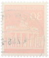 Почтовая марка 30 пфеннигов 1966 года Западная Германия (ФРГ) «Бранденбургские ворота»