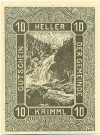 10 геллеров 1920 года Австрия — Кримль (Нотгельд)