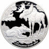 100 рублей 2015 года ММД «Сохраним наш мир — Лось»